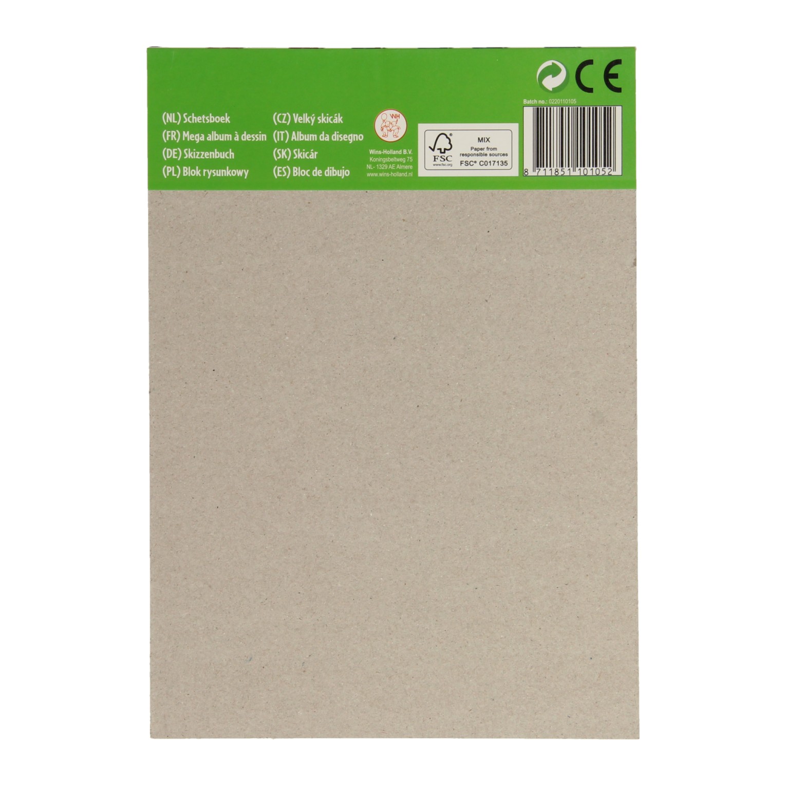 Bloc de schite A5 - Sketchbook | Wins Holland