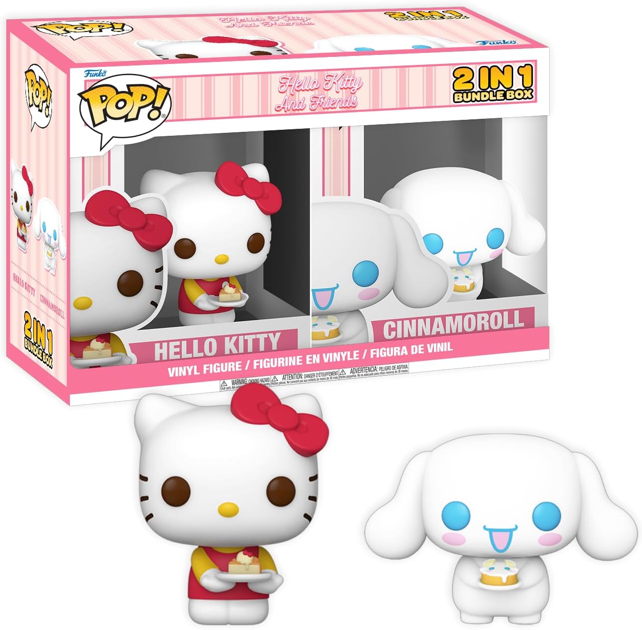 Set 2 figurine Hello Kitty & Cinnamoroll - Hello Kitty & Friends - Pop! Sanrio - Funko  | Funko