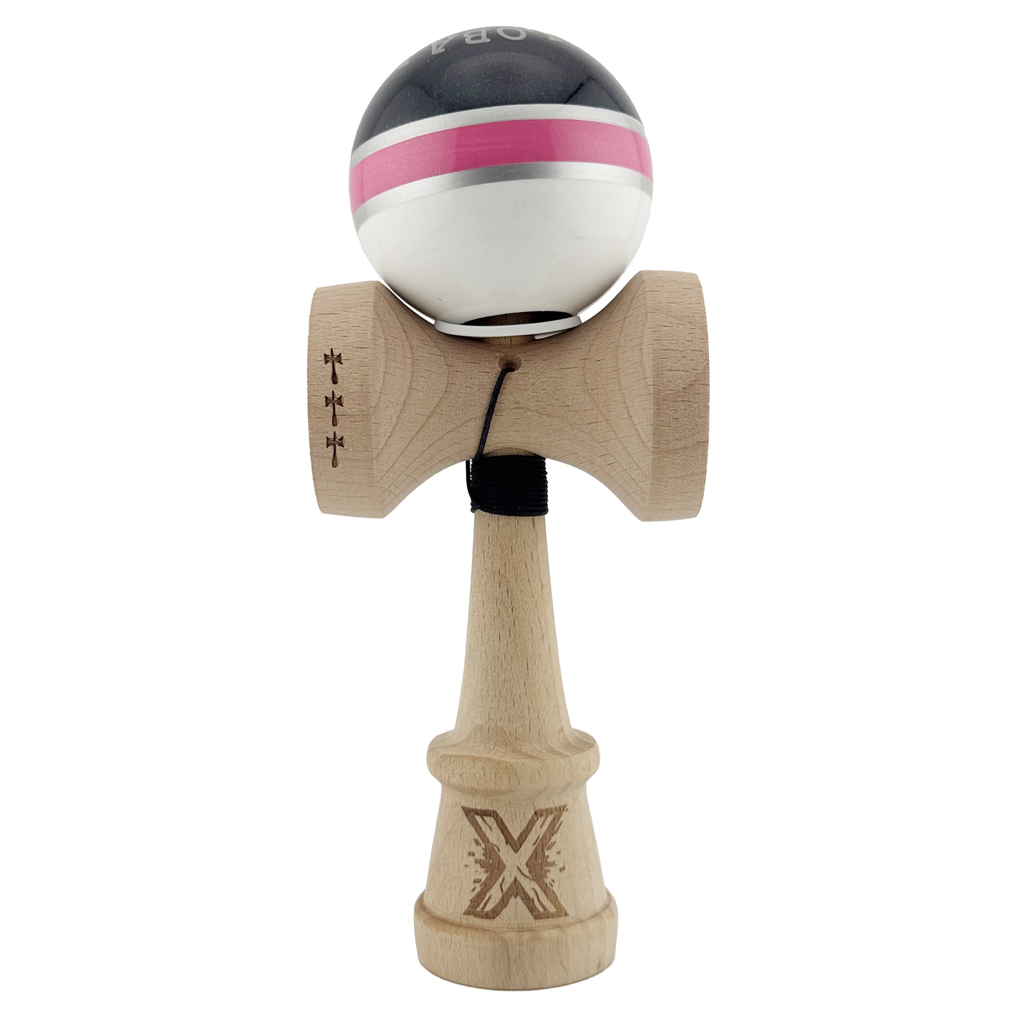 Jucarie de indemanare - Kendama X - Royal Spike, Big Cups - Inel Roz | X