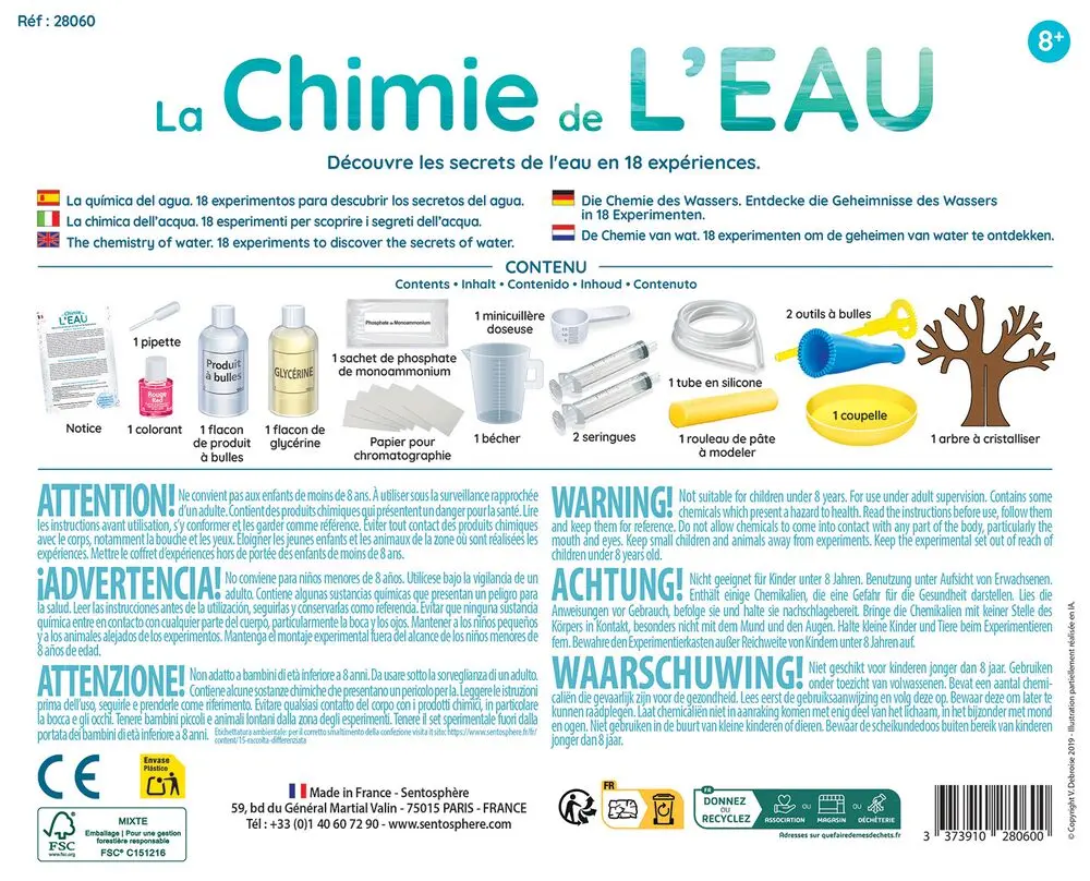 Joc educativ - Experimente Chimie - Secretele apei | Sentosphere