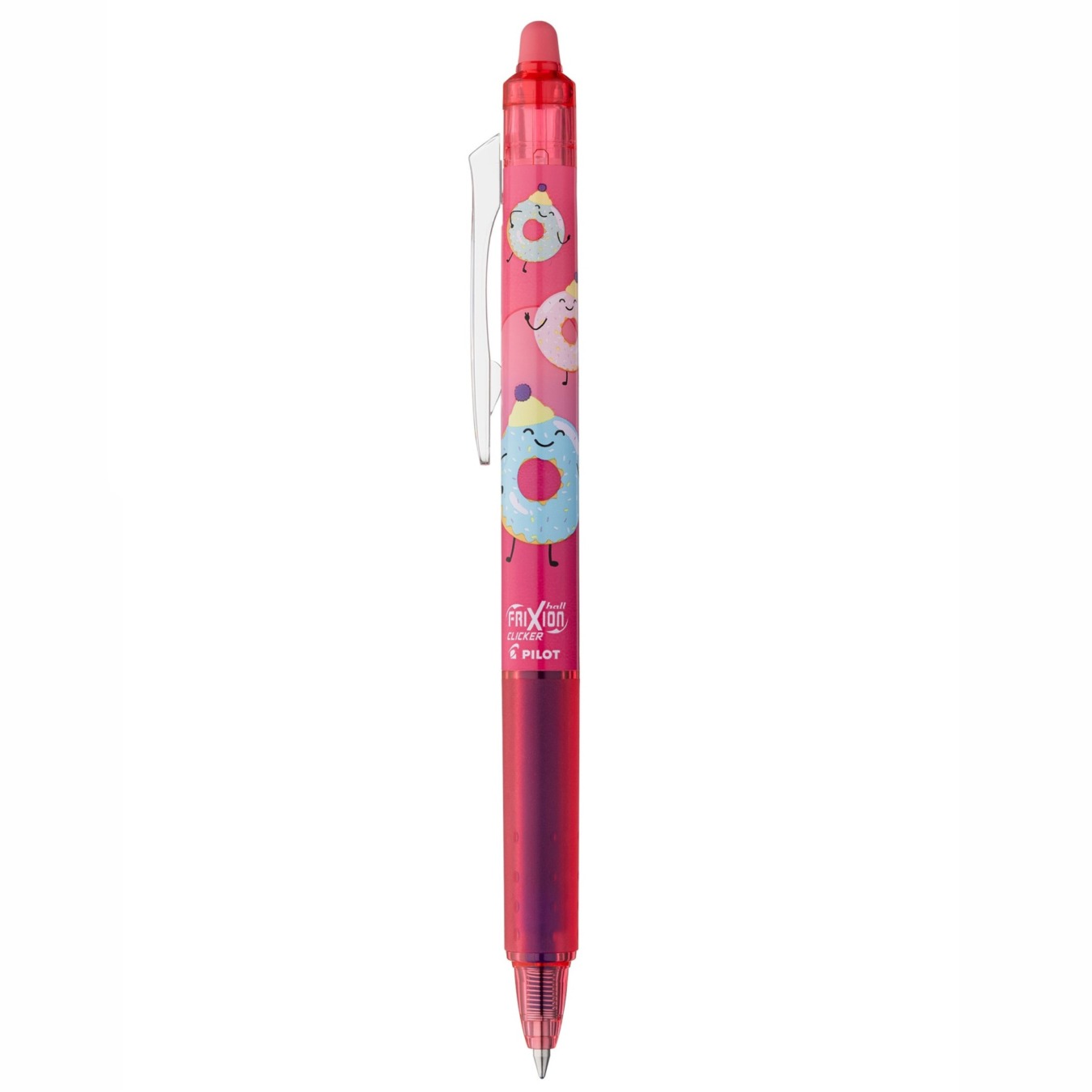 Roller cerneala cu stergere - Frixion Clicker Fancy - 0.7 mm, Roz | Pilot