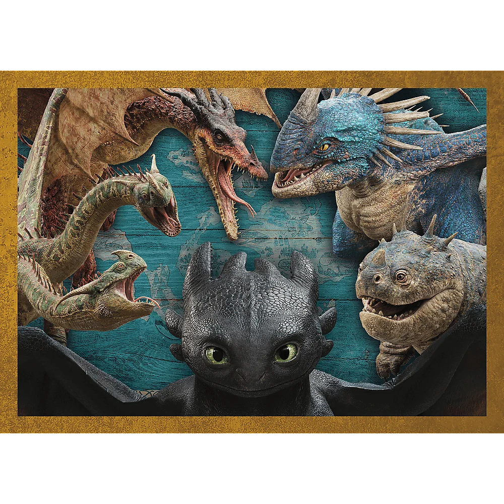 Puzzle 4 in 1 - How to Train Your Dragon | Trefl