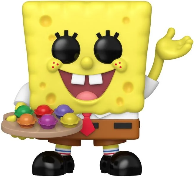 Figurina - Pop! Animation -  SpongeBob Squarepants - SpongeBob with Pretty Patties | Funko