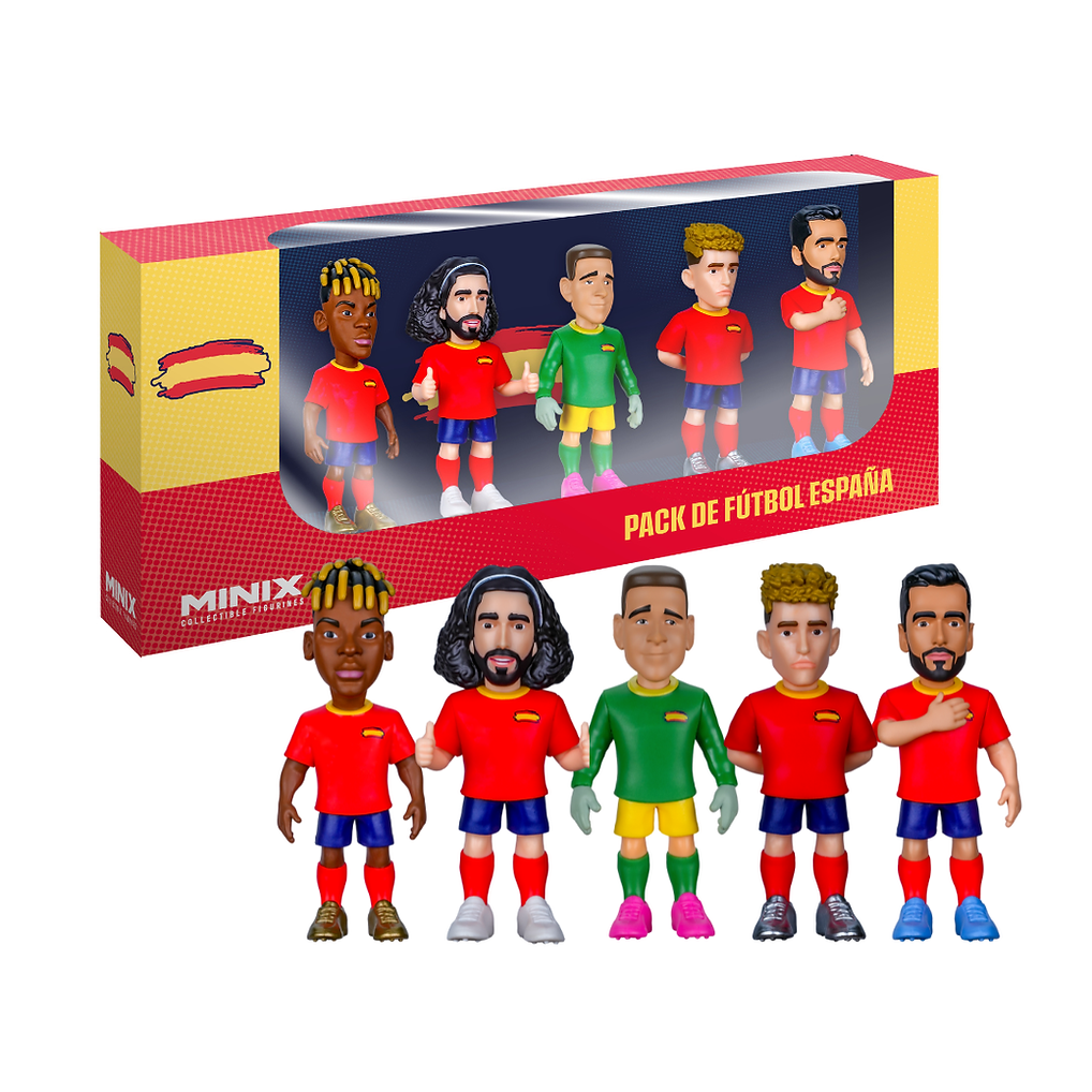 Set 5 figurine - Spain - Williams, Cucurella, Simon, Fermin, Merino | Minix