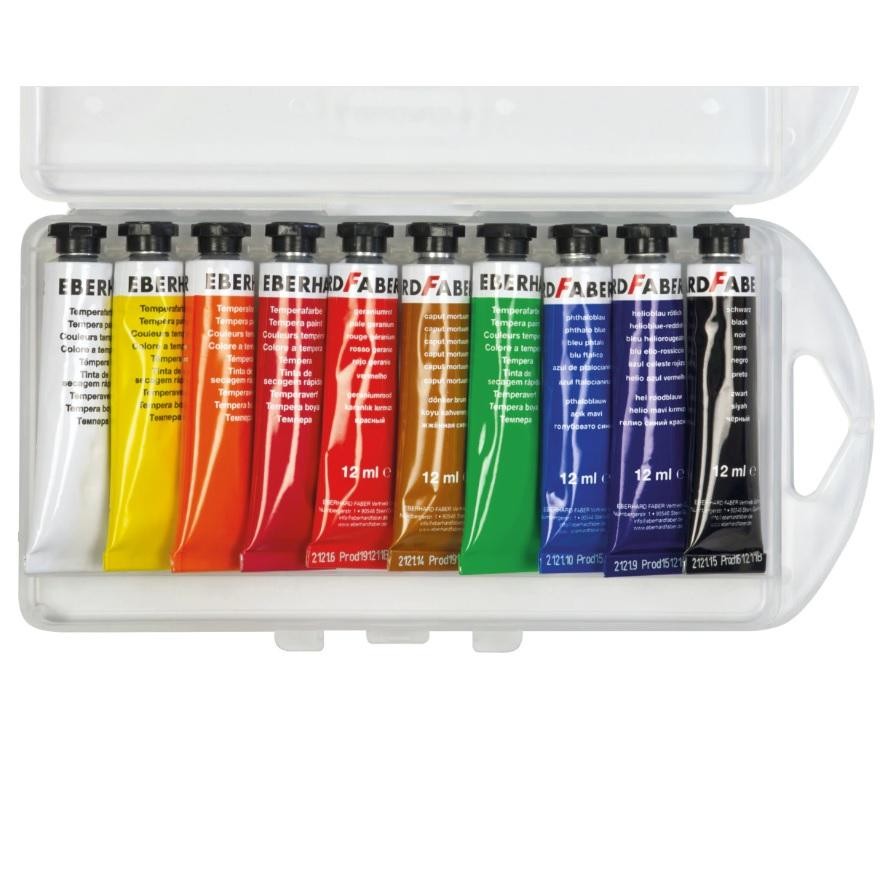 Set 10 culori tempera - Eberhard Faber, 12 ml | Faber-Castell