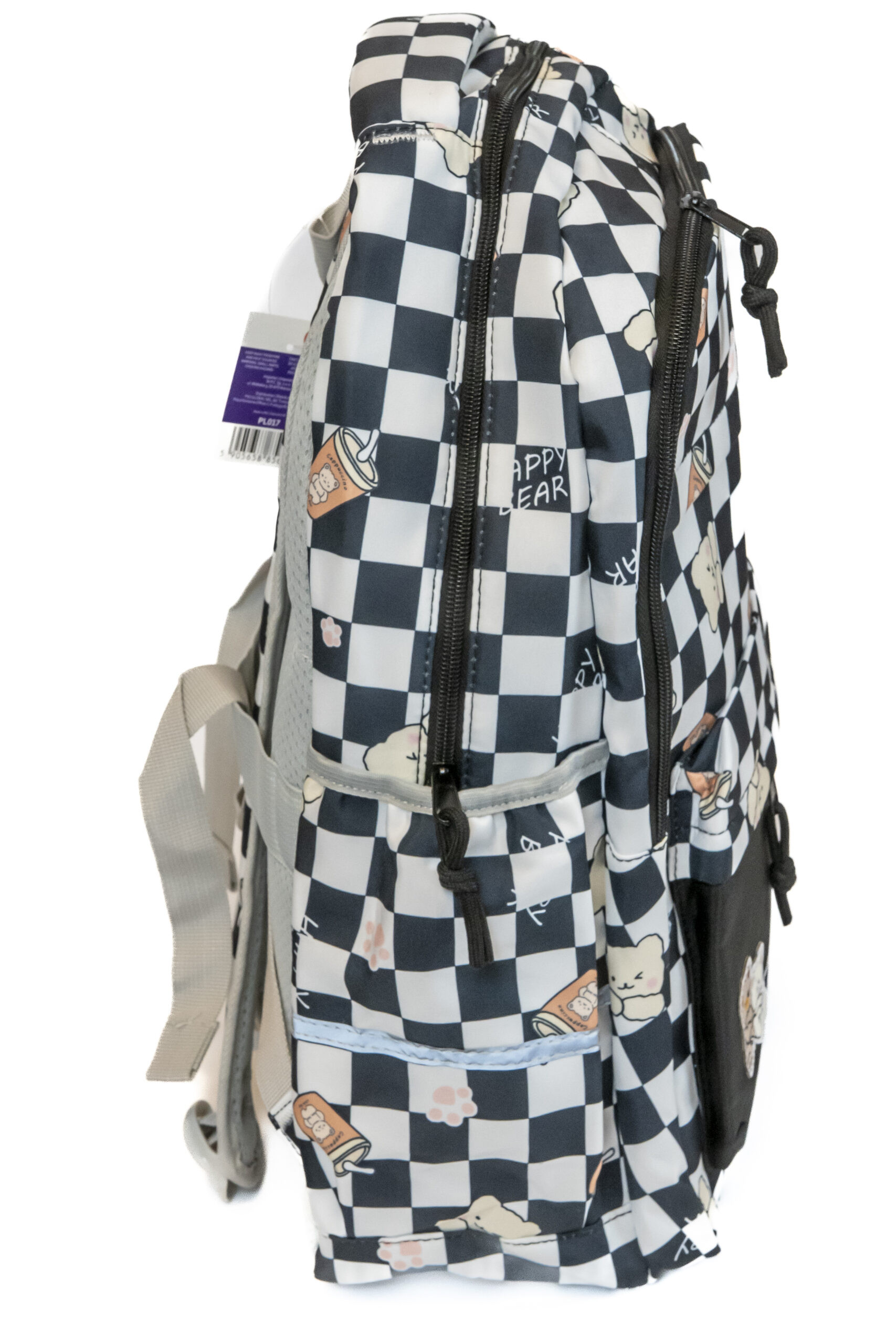 Ghiozdan - Alb-Negru - Teddy Bears | Strigo