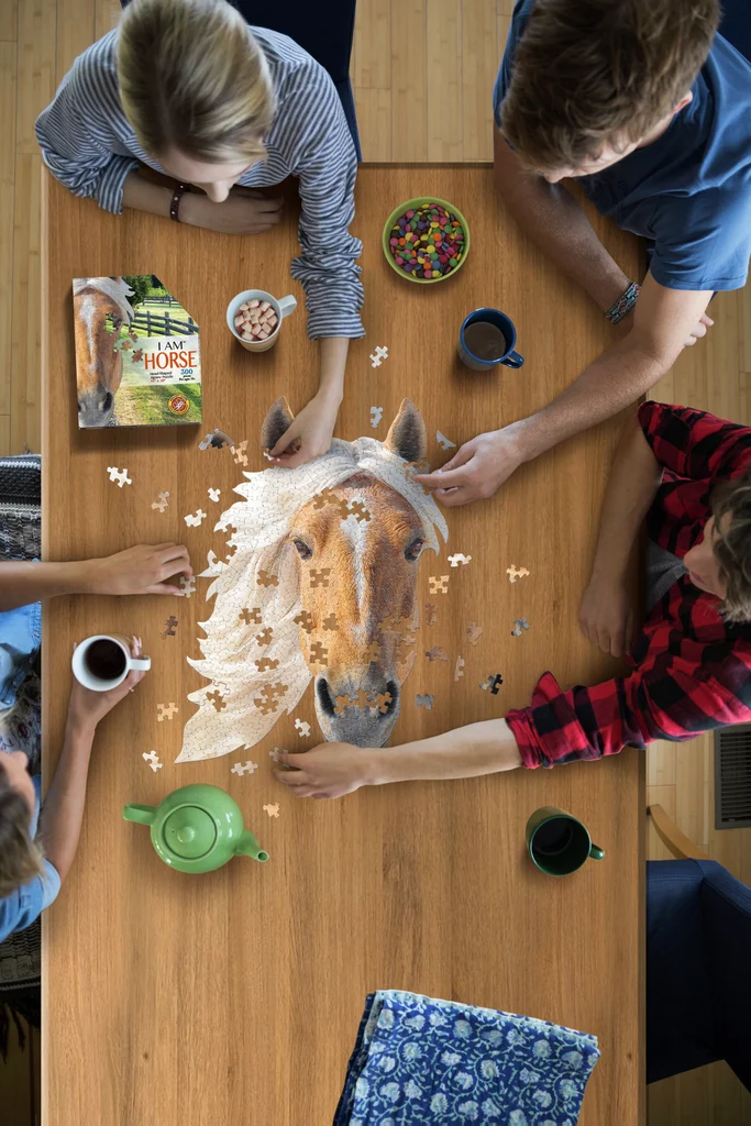 Puzzle pentru copii - Eu sunt Cal, 300 piese | Madd Capp