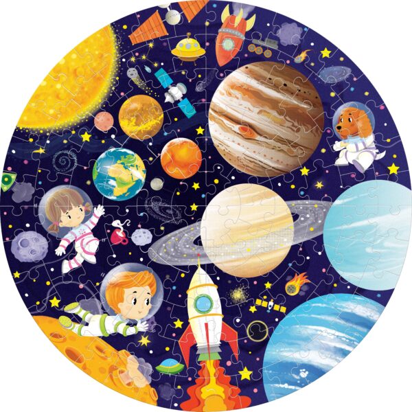 Puzzle fosforescent - Spatiul, 116 piese | Mimorello