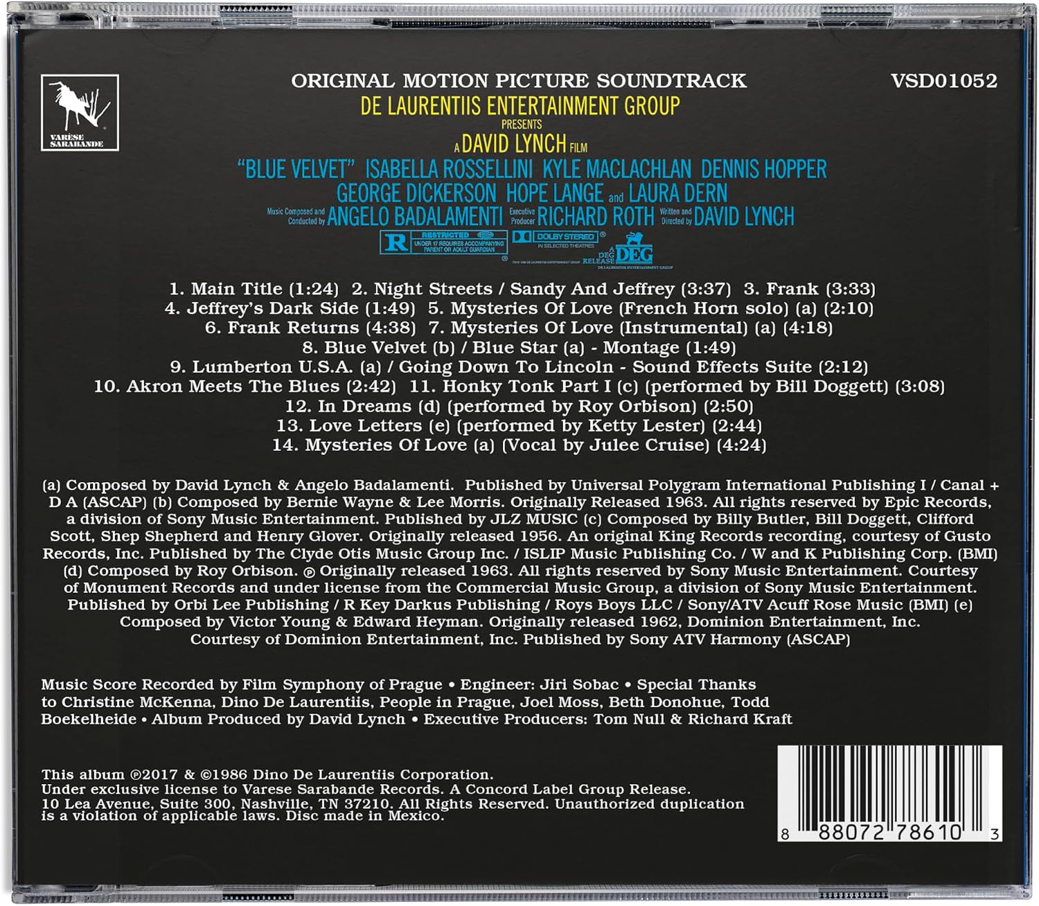 Blue Velvet (40th Anniversary Edition) | Angelo Badalamenti