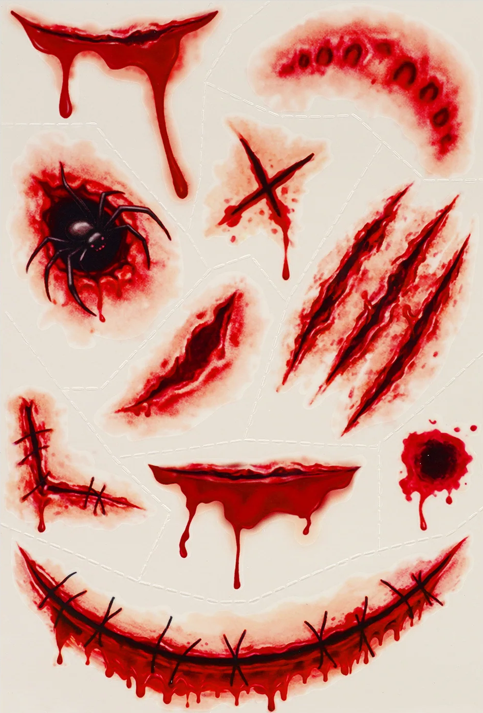 Set tatuaje temporare - Trick or Treat - Scar | Legami