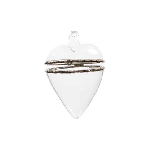 Glob decorativ - Present Heart with Glasshook | Kaemingk
