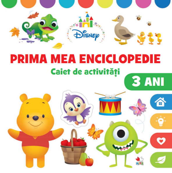 Disney. Prima mea enciclopedie. Caiet de activitati. 3 ani |