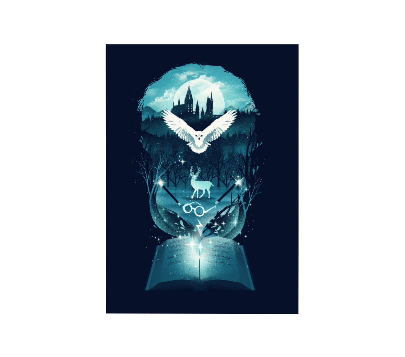 Mini Poster metal - Book of Fantasy by Dan Fajardo | Displate
