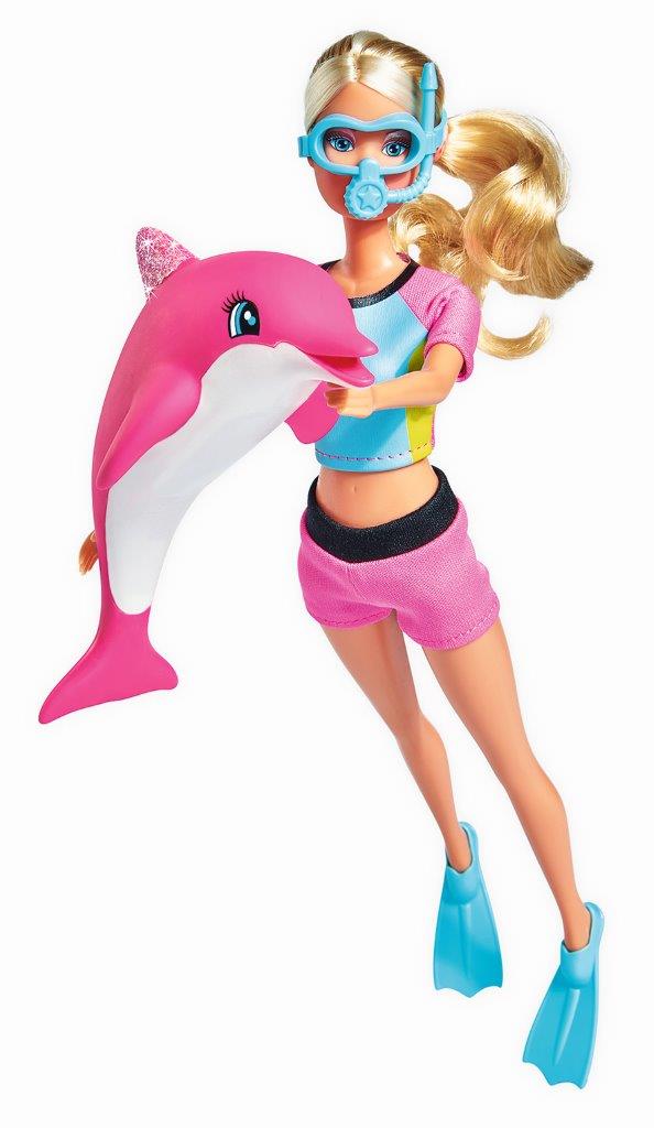 Set papusi - Steffi cu costum scuba si delfin / Dolphin Fun | Steffi Love