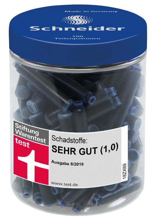 Patroane cerneala - Blue, 100 buc | Schneider