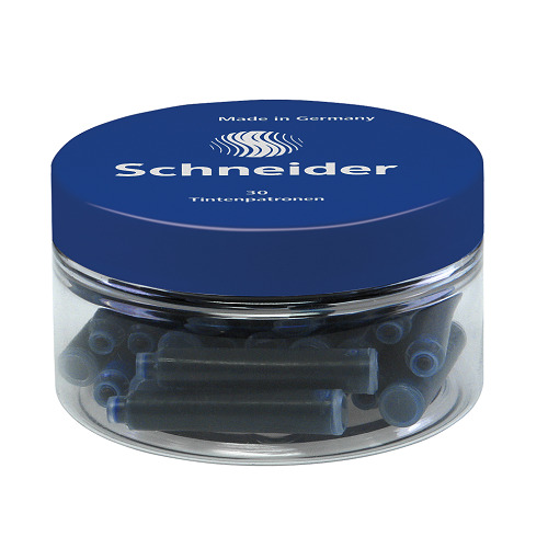 Patroane cerneala - Dark Blue, 30 buc | Schneider