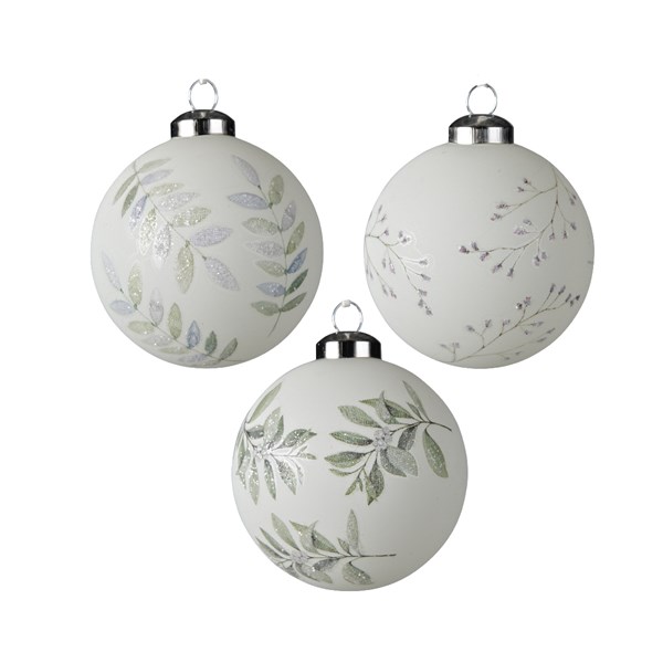 Glob - Branches Leaves - Winter White - mai multe modele | Kaemingk