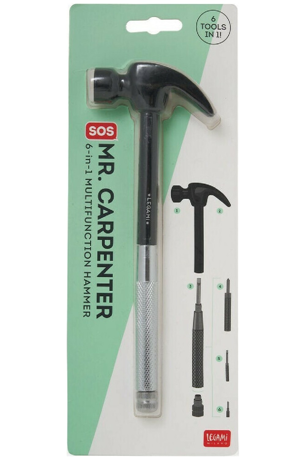 Ciocan multifunctional 6 in 1 - Mr. Carpenter  | Legami