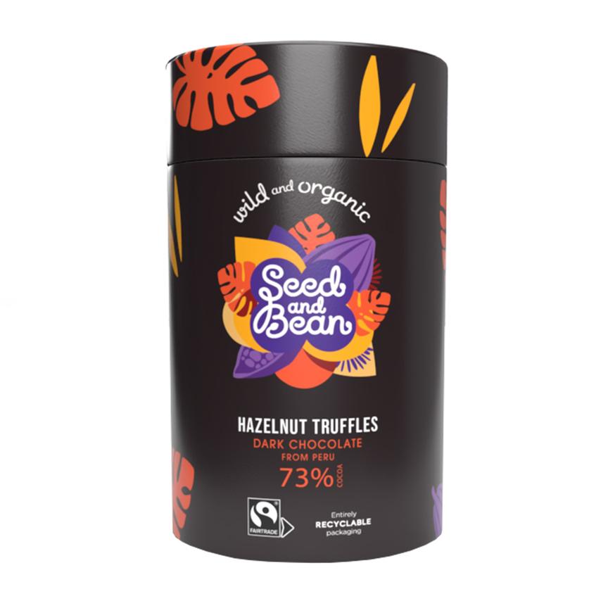 Trufe ciocolata neagra cu alune de padure - Seed & Bean Hazelnut Truffles | Seed and Bean
