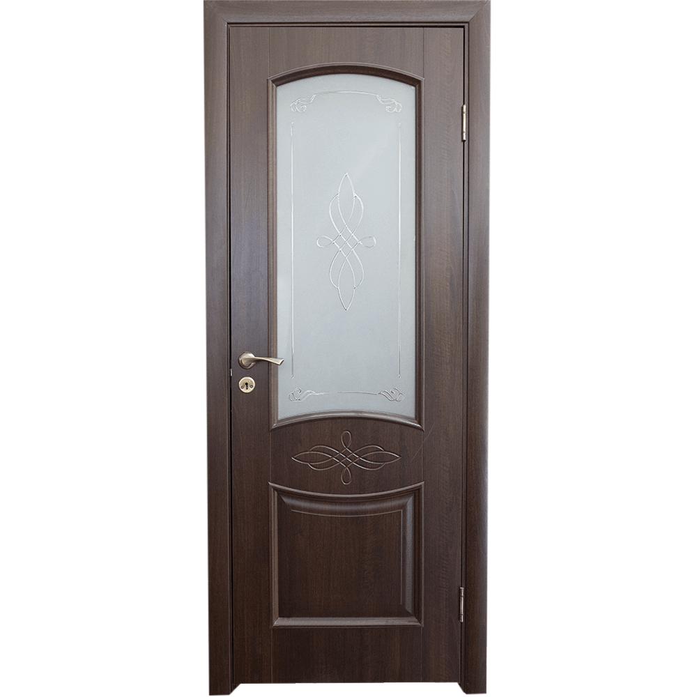 Usa interior celulara Dona, reversibila, MDF, castan, toc fix, 200 x 70 x 3.4 cm