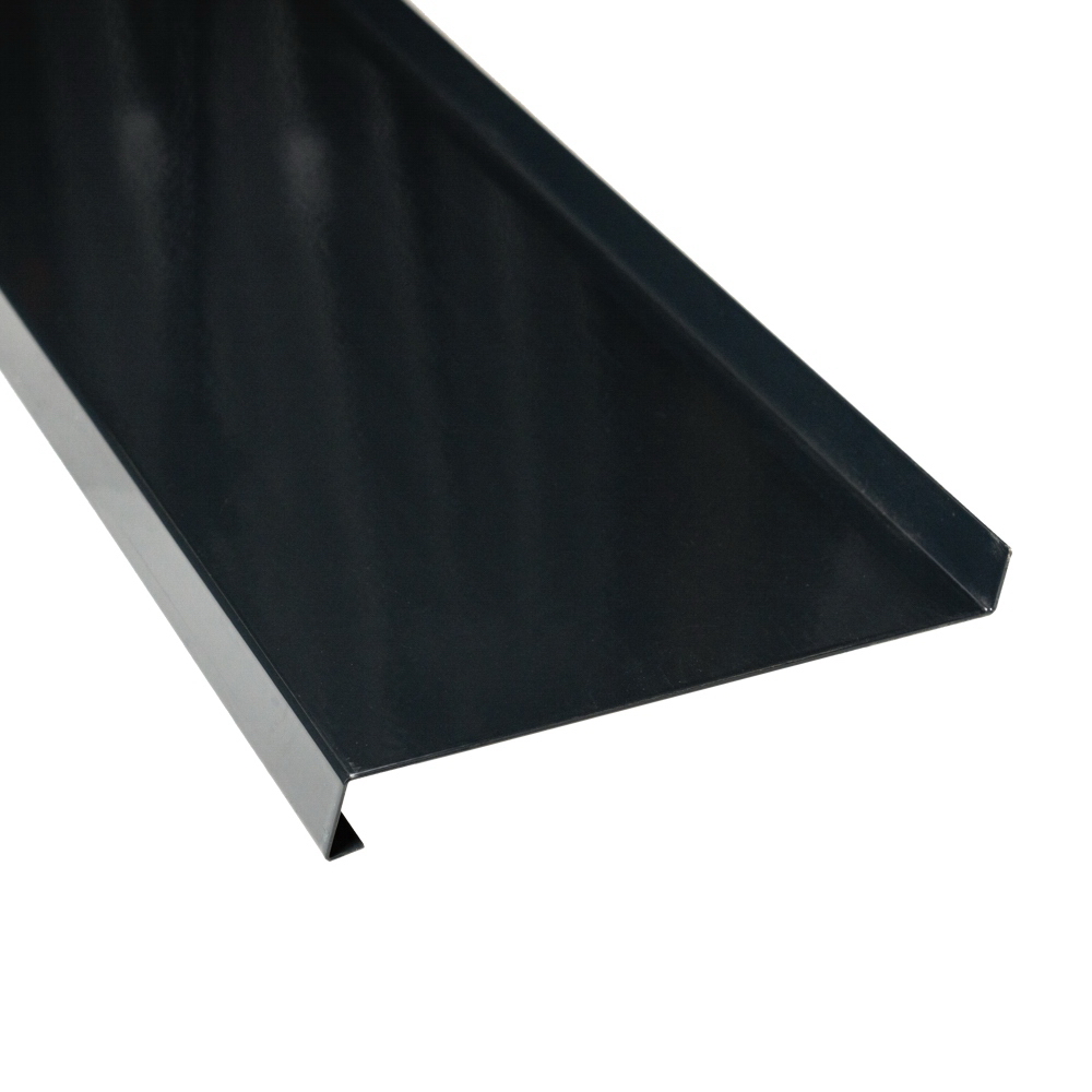 Glaf din aluminiu, antracit, 300 x 15 cm