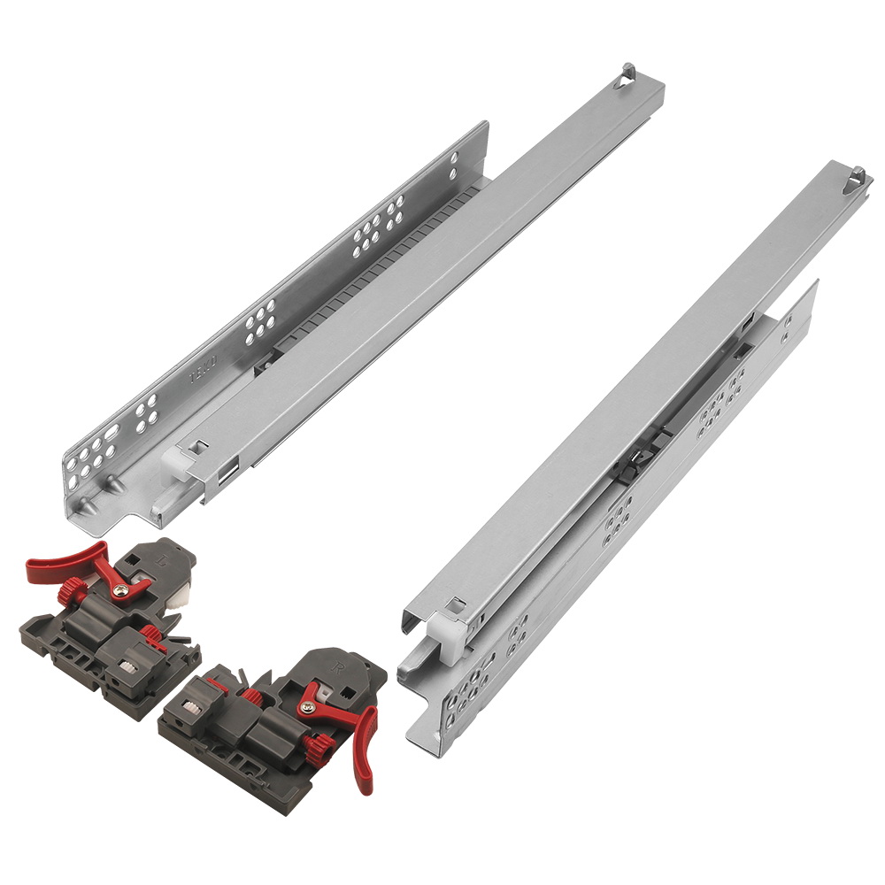 Glisiera ascunsa Teko, extractie totala, amortizare, clips 3D, max 35 kg, 600 mm