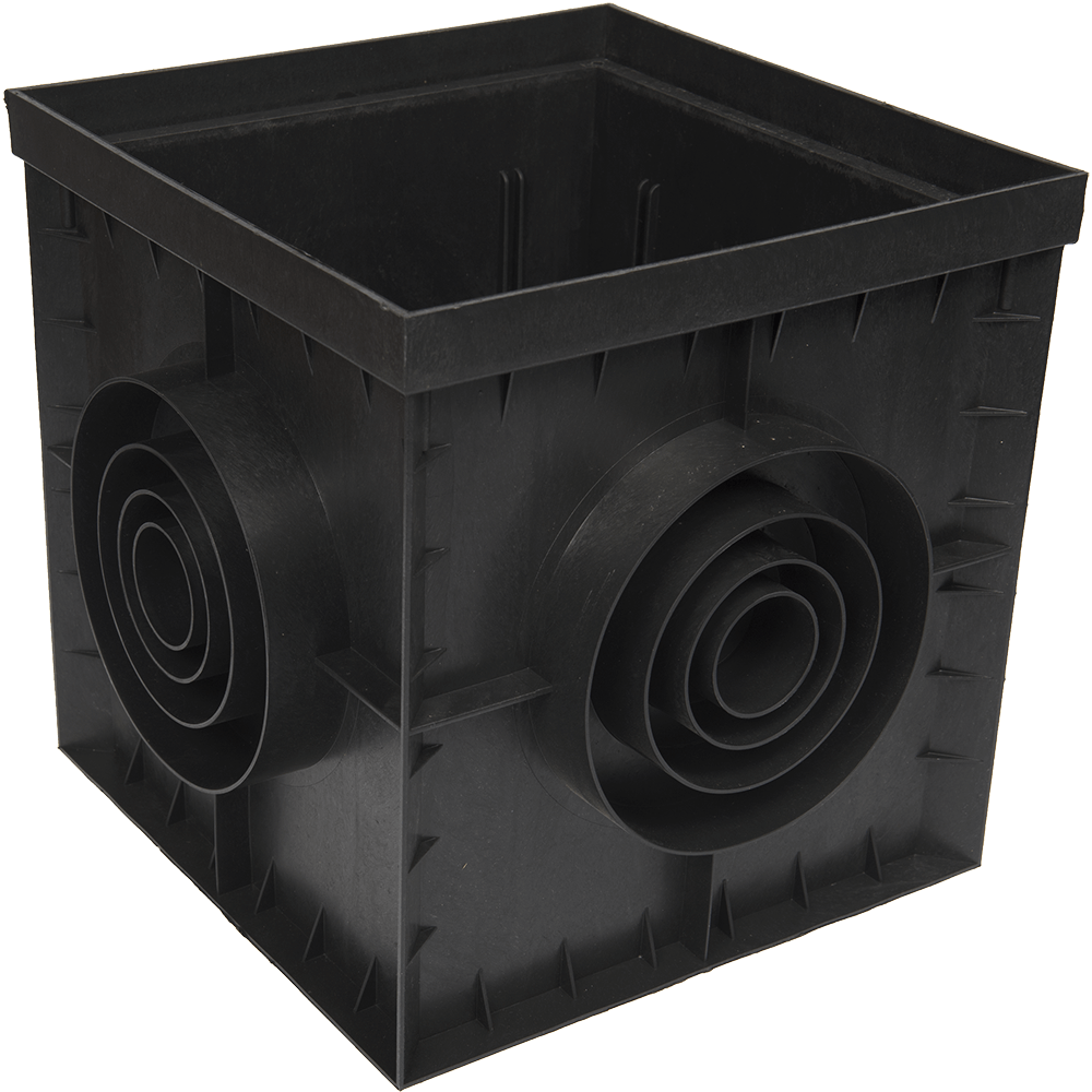 Camin PolyMax Basic, polipropilena, 300 x 300 mm, negru