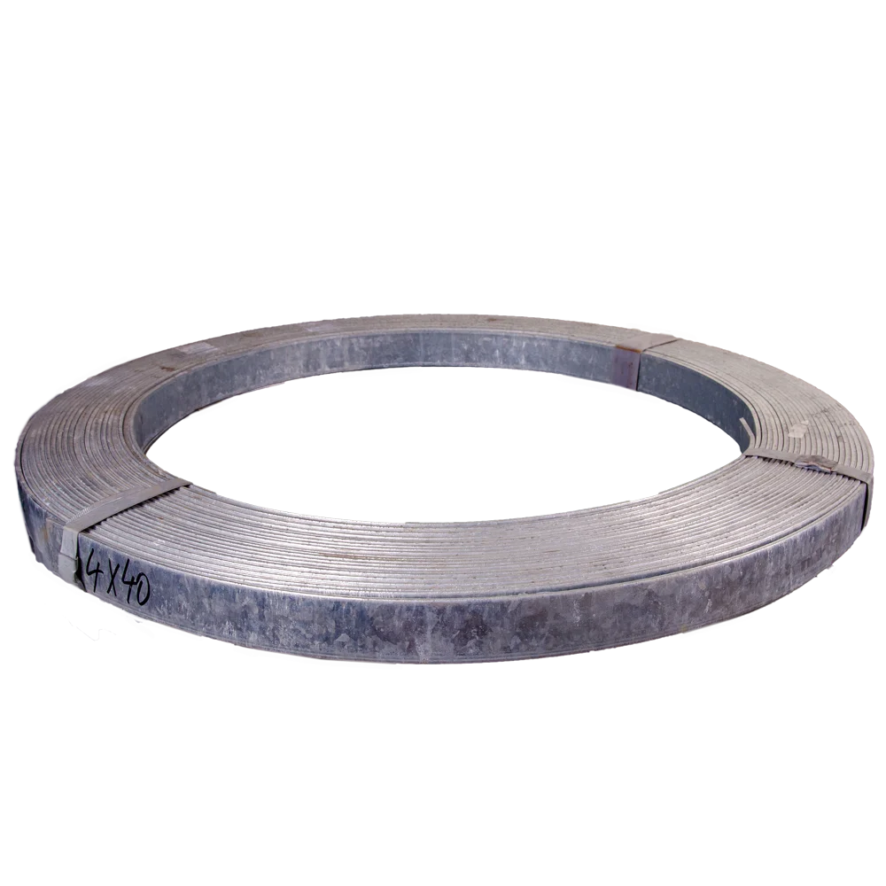 Platbanda zincata, 4 x 40 mm, colac 51 kg, 1.256 kg/m