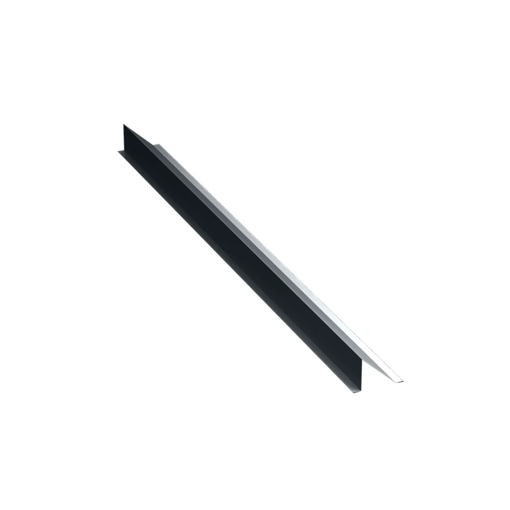 Opritor zapada liniar Caretta, tabla zincata, gri, RAL 7016 mat, 1 m