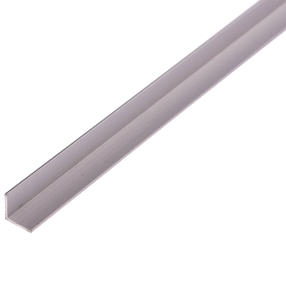 Cornier laturi egale, aluminiu, 10 x 10 x 1 mm, L 2 m