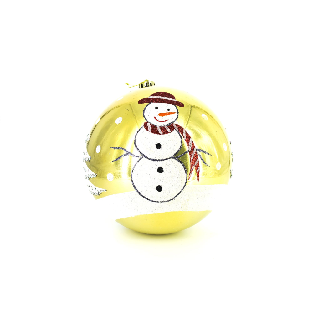 Glob decorativ de Craciun, plastic, 20 cm