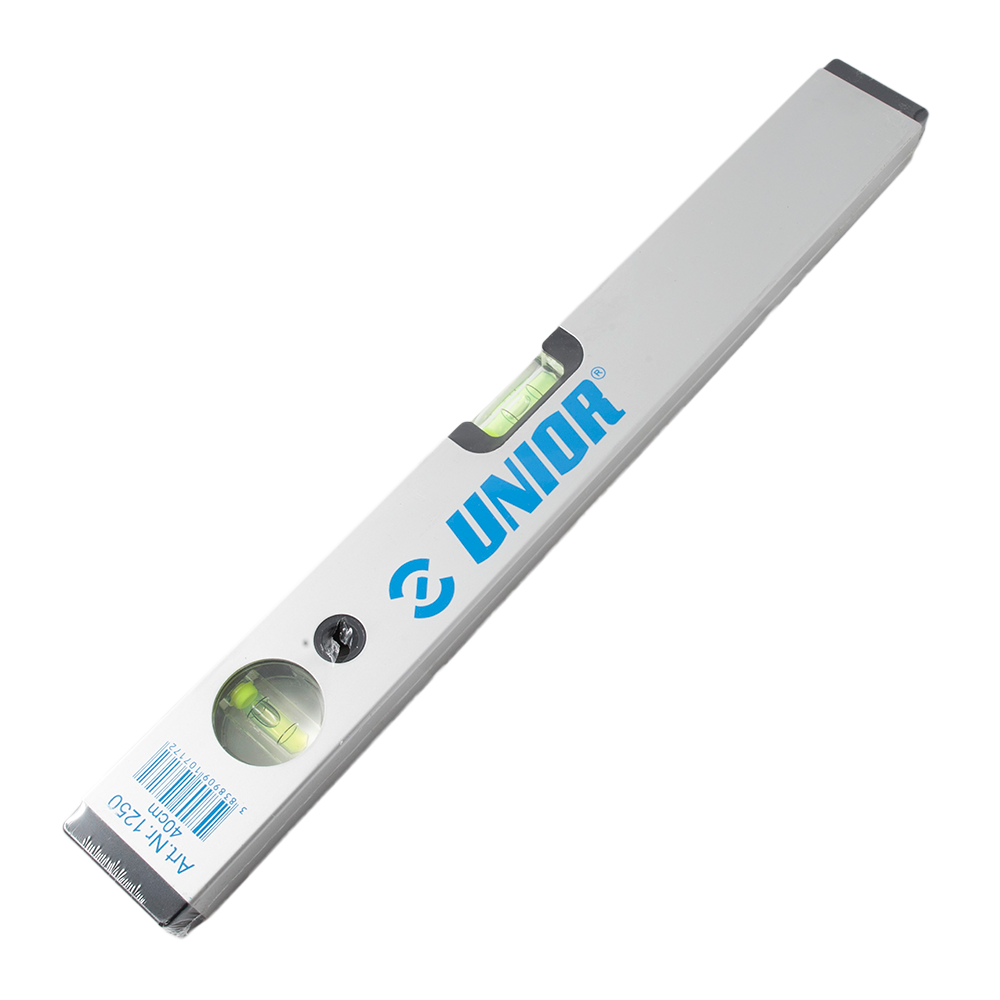 Nivela cu bule fara magnet Unior 1250 610717,cu 2 indicatori, din aluminiu, 400 mm
