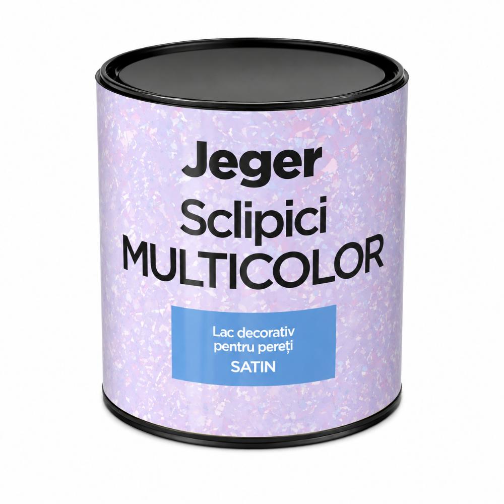 Sclipici lac decorativ Jeger, multicolor, 0,5 l