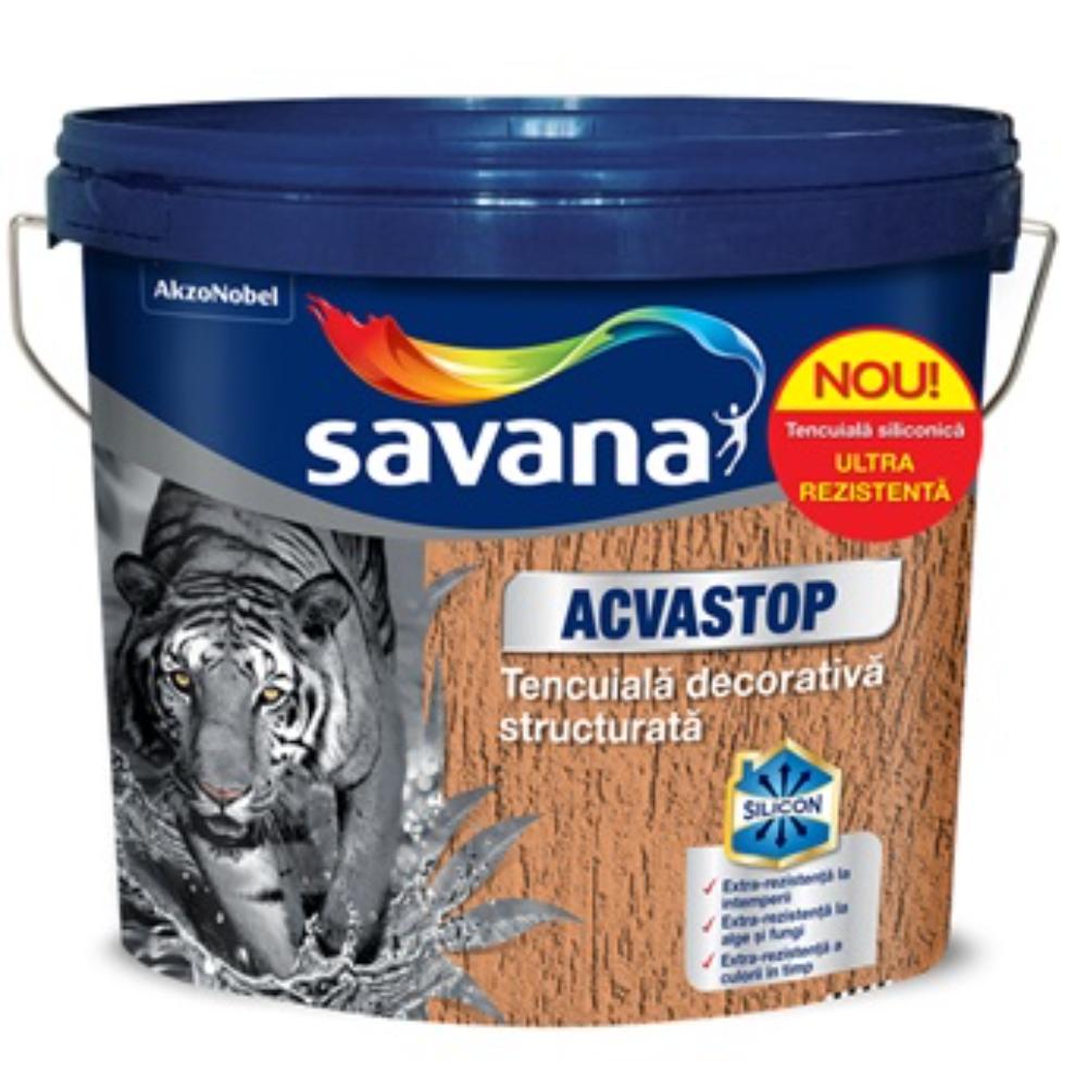 Tencuiala siliconica decorativa Savana ultra rezistenta la alge si fungi, granulatie 2 mm, alb, 24 kg