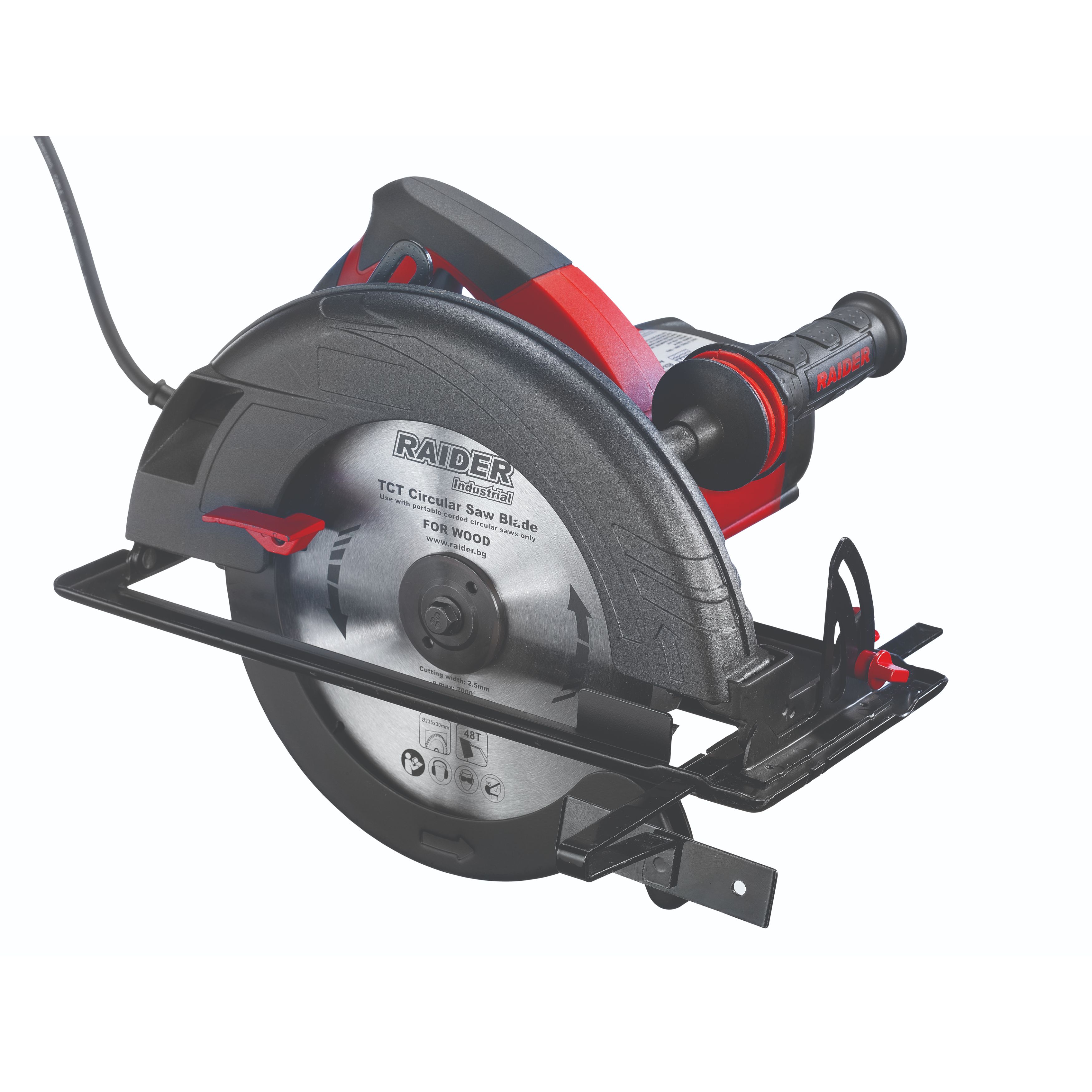 Fierastrau circular Raider RDI-CS27, inclinare 0-45°, 2200 W, 4100 rpm