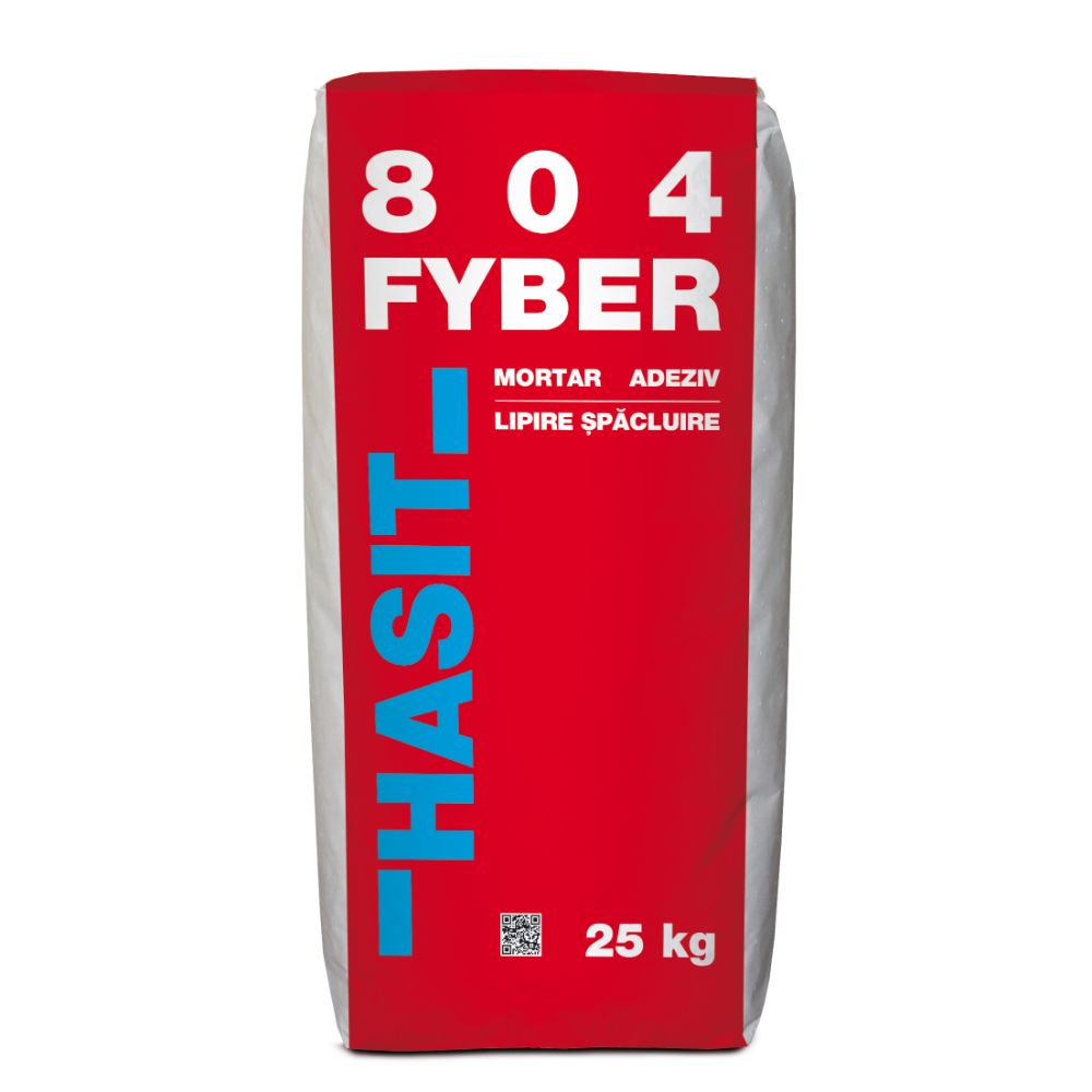 Adeziv si masa spaclu polistiren expandat Hasit 804 Fyber, interior/exterior, 25 kg