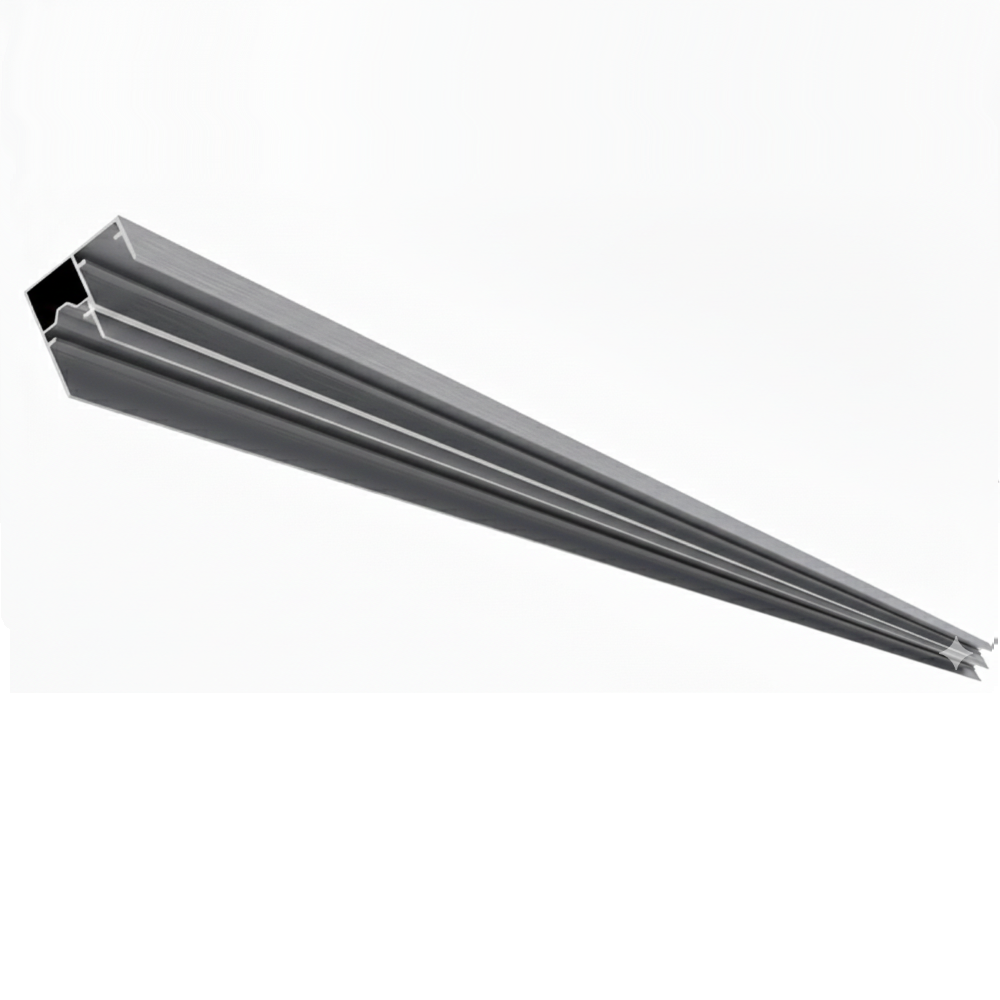 Profil de ghidare inferior SDS 9500, aluminiu anodizat mat, lungime 3 m