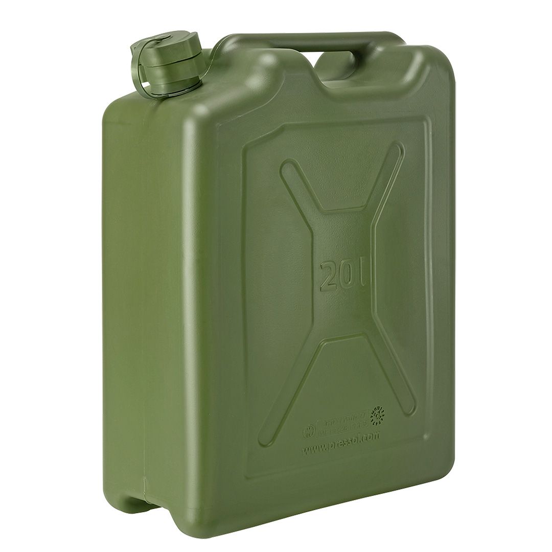 Canistra pentru combustibil tip army, plastic, verde, 20 l