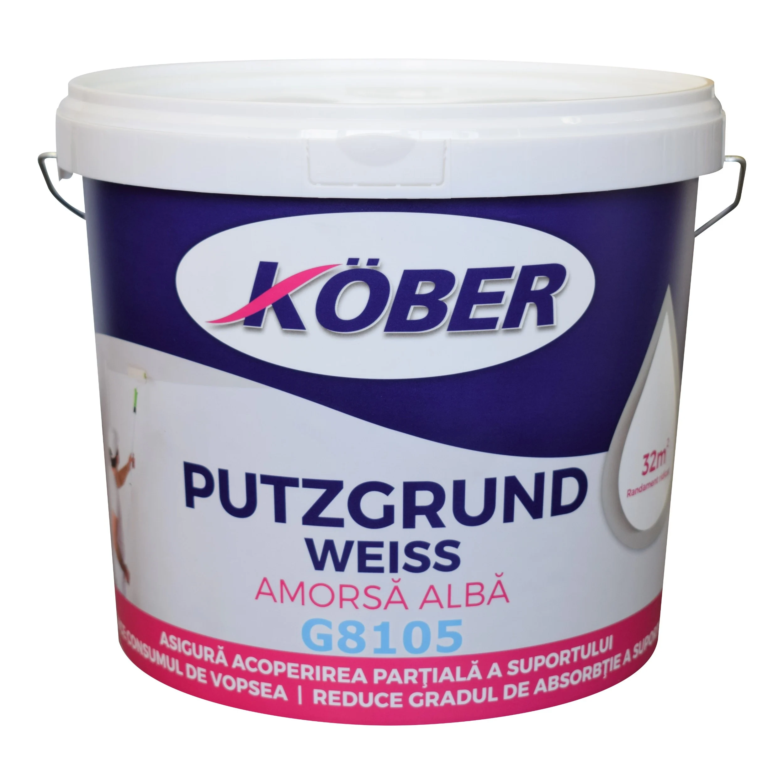Amorsa Kober Putzgrund Weiss G8105, 15 l
