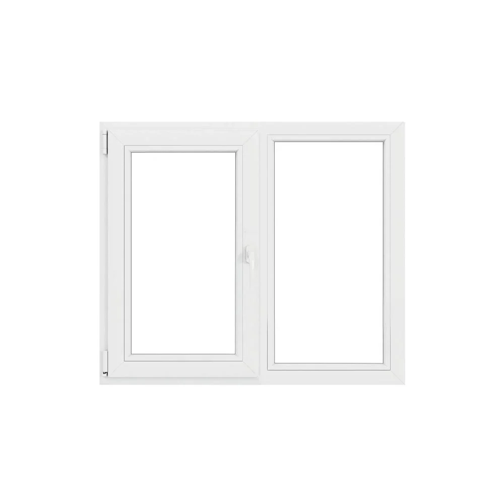Fereastra PVC, 5 camere, deschidere oscilobatant, stanga, alb, 150 x 120 cm