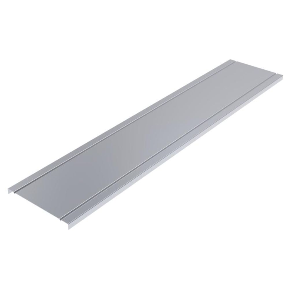 Capac jgheab metalic ranforsat Metaksan, 200 x 15 x 0.7 mm