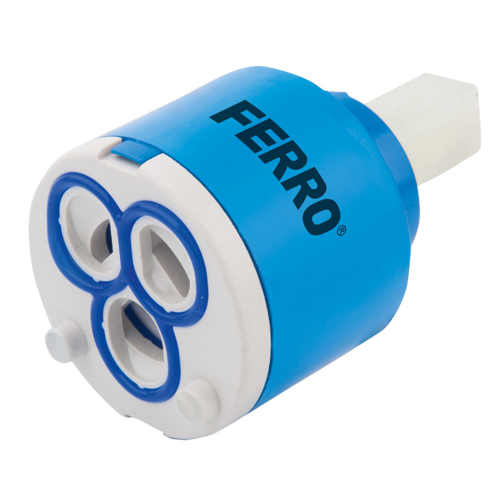 Cartus ceramic Ferro, albastru, 40 mm
