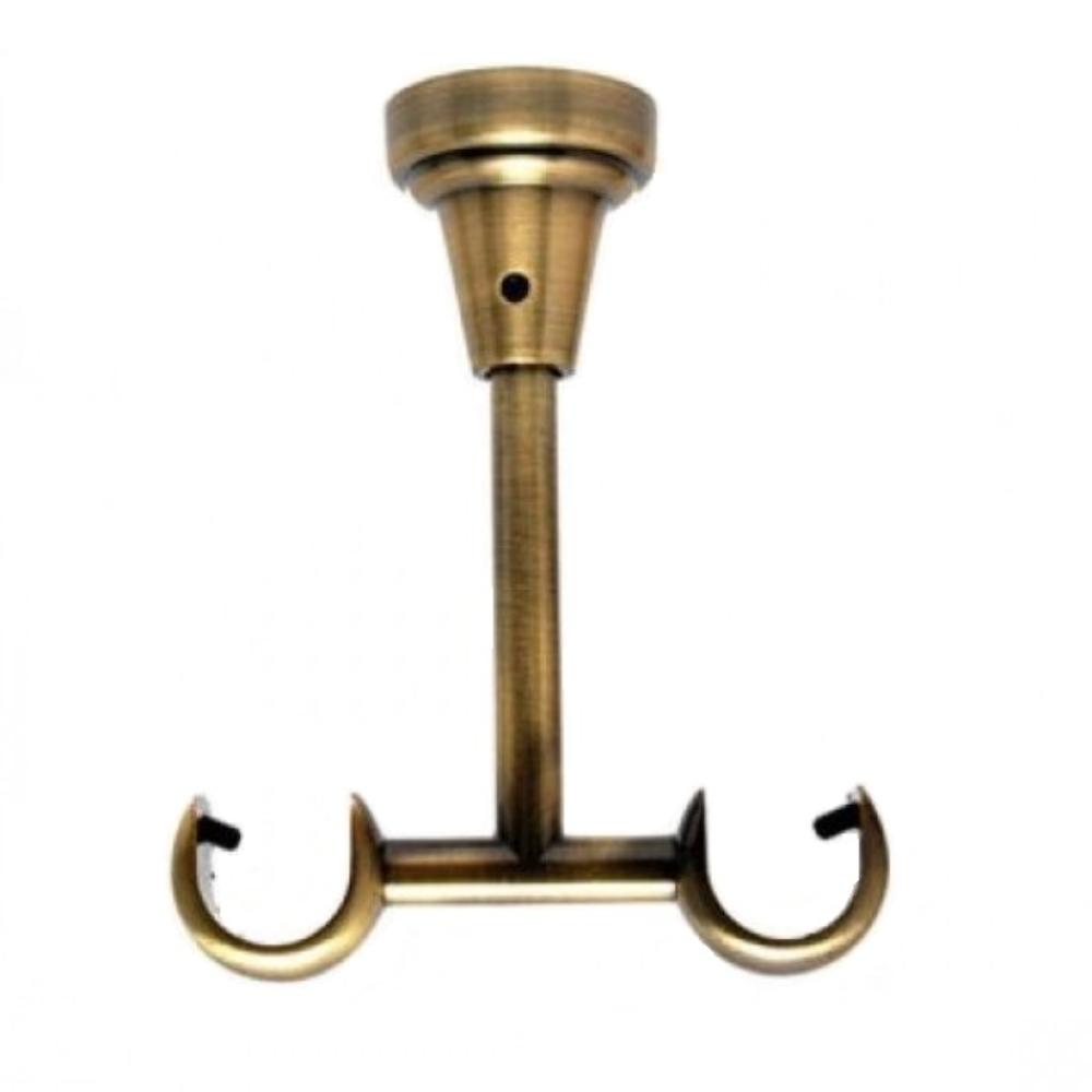 Consola galerie Sndeco, fier forjat, bronz antic, 19 mm, set 2 buc