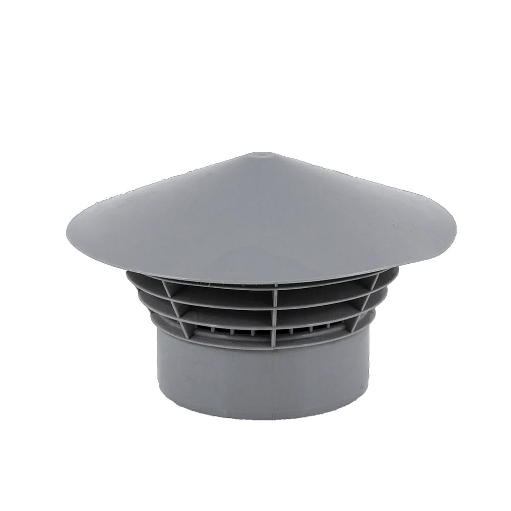 Caciula ventilatie Valrom, pp, gri, diametru 110 mm