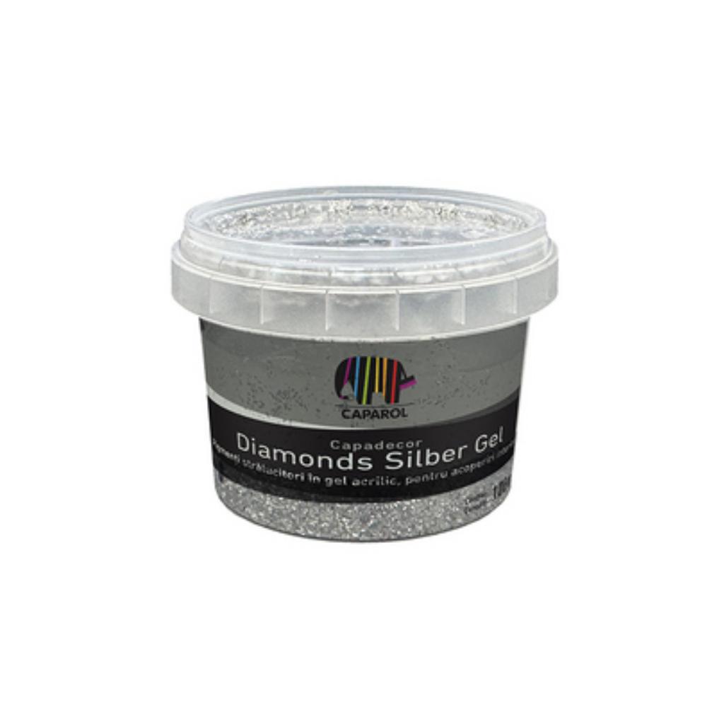 Pigment Capadecor Diamonds Silber Gel, argintiu, 250 ml