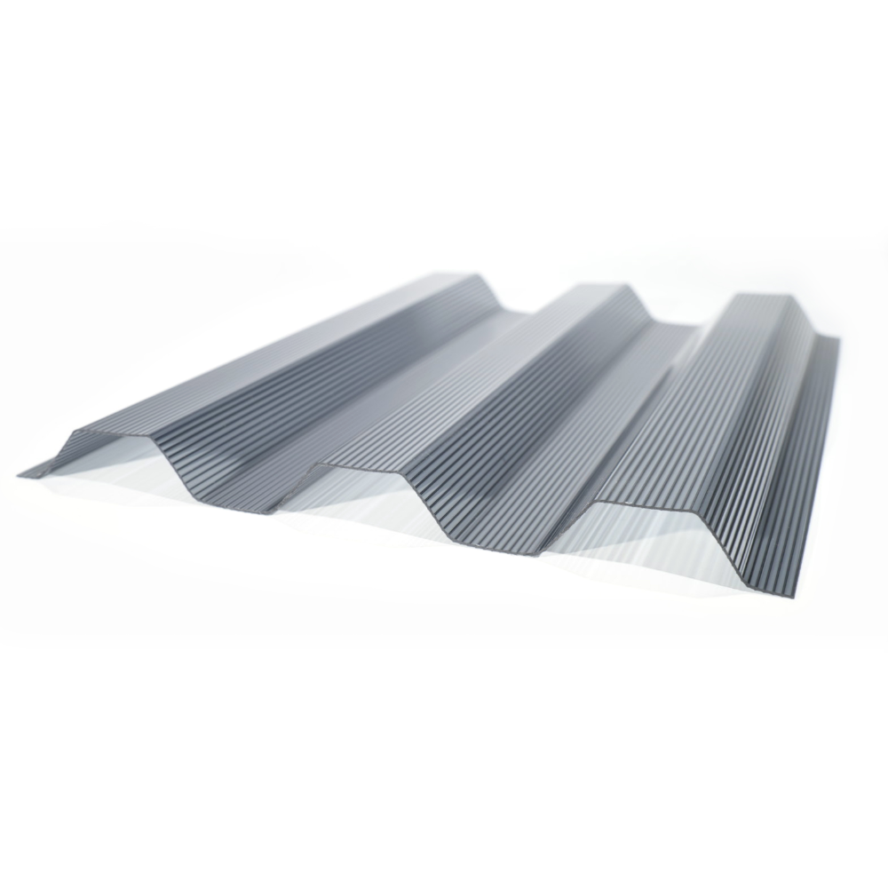 Placa policarbonat ESP Polyplast Puls ML, trapez, gri, 76/18 2x1.06 m