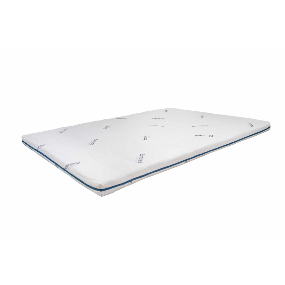 Topper saltea 140 x 200 x 7 cm Minet SomnoMed Antiacaria, ortopedic, antialergenic, husa lavabila