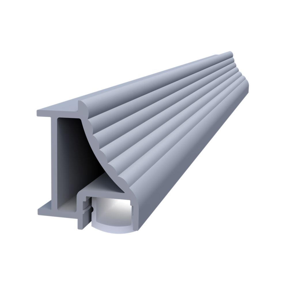 Profil banda led Listello LED.824.10.PKR2, aluminiu, pentru cabine dus, argintiu, 18 x 24 mm, 2,7 m
