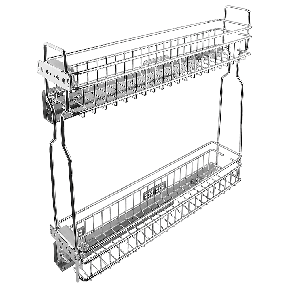 Cos pentru corp bucatarie cu glisare stanga Teko, otel, cromat, 160 mm