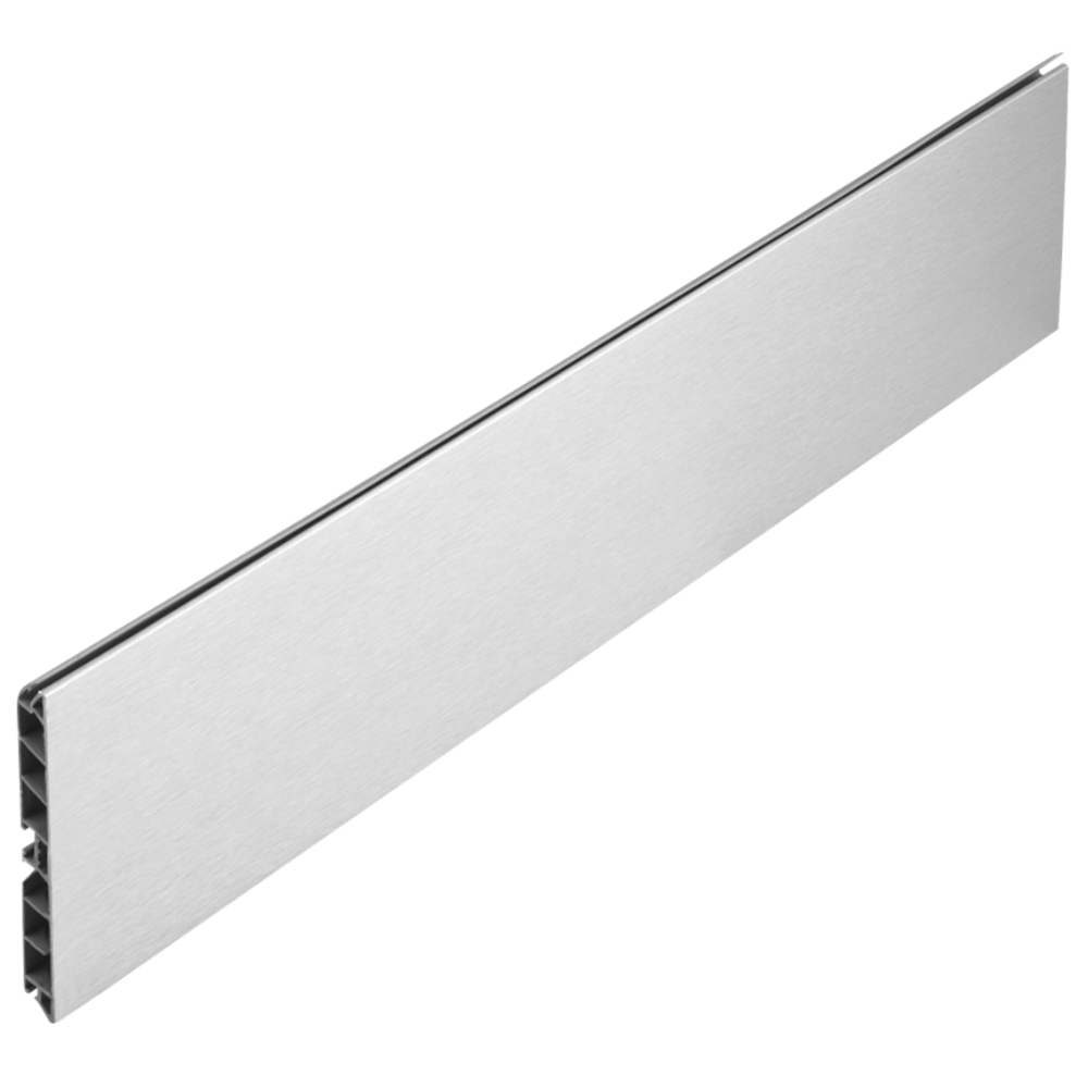 Plinta din PVC Teko, cu finisaj aluminiu, L 4 m, H 150 mm